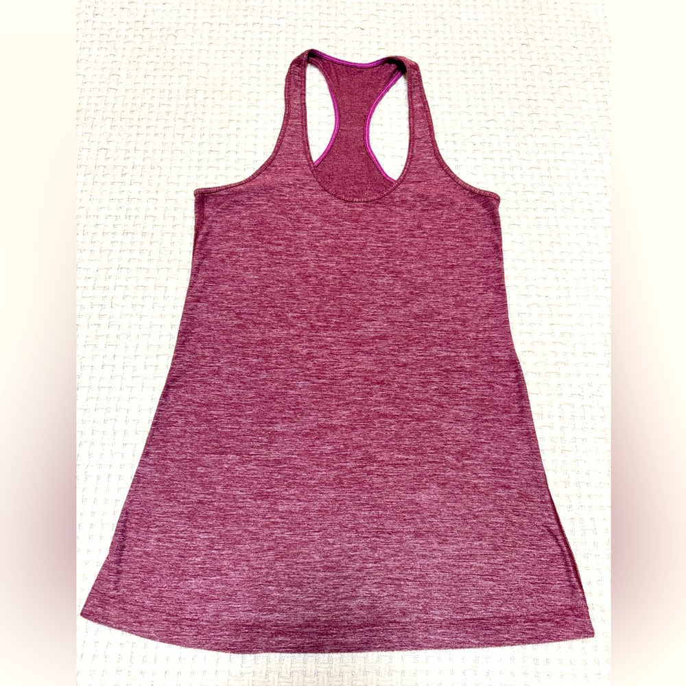 Burgundy Lululemon athletic tank top, fits like a small/medium #activewear